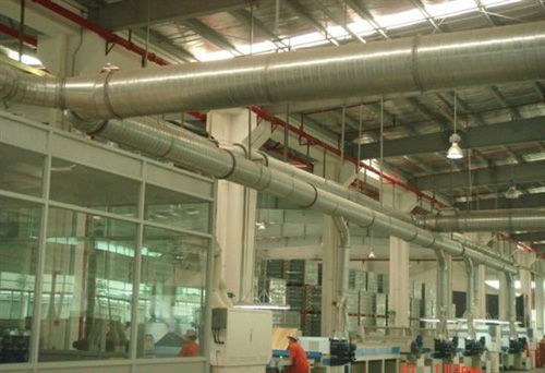 為台（tái）灣豐巧dv線生產的通風除塵係（xì）統